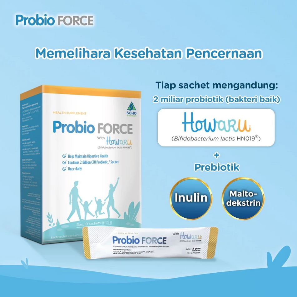 PROBIO FORCE WITH HOWARU 1 BOX @ 10 SACHET