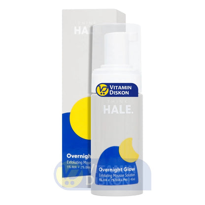 HALE OVERNIGHT GLOW EXFOLIATING MOUSSE SOLUTION 45 ML