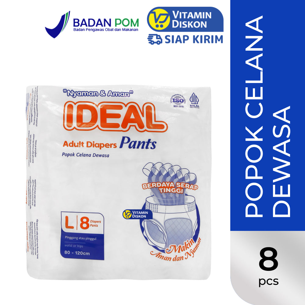 IDEAL ADULT DIAPERS PANTS  L 8