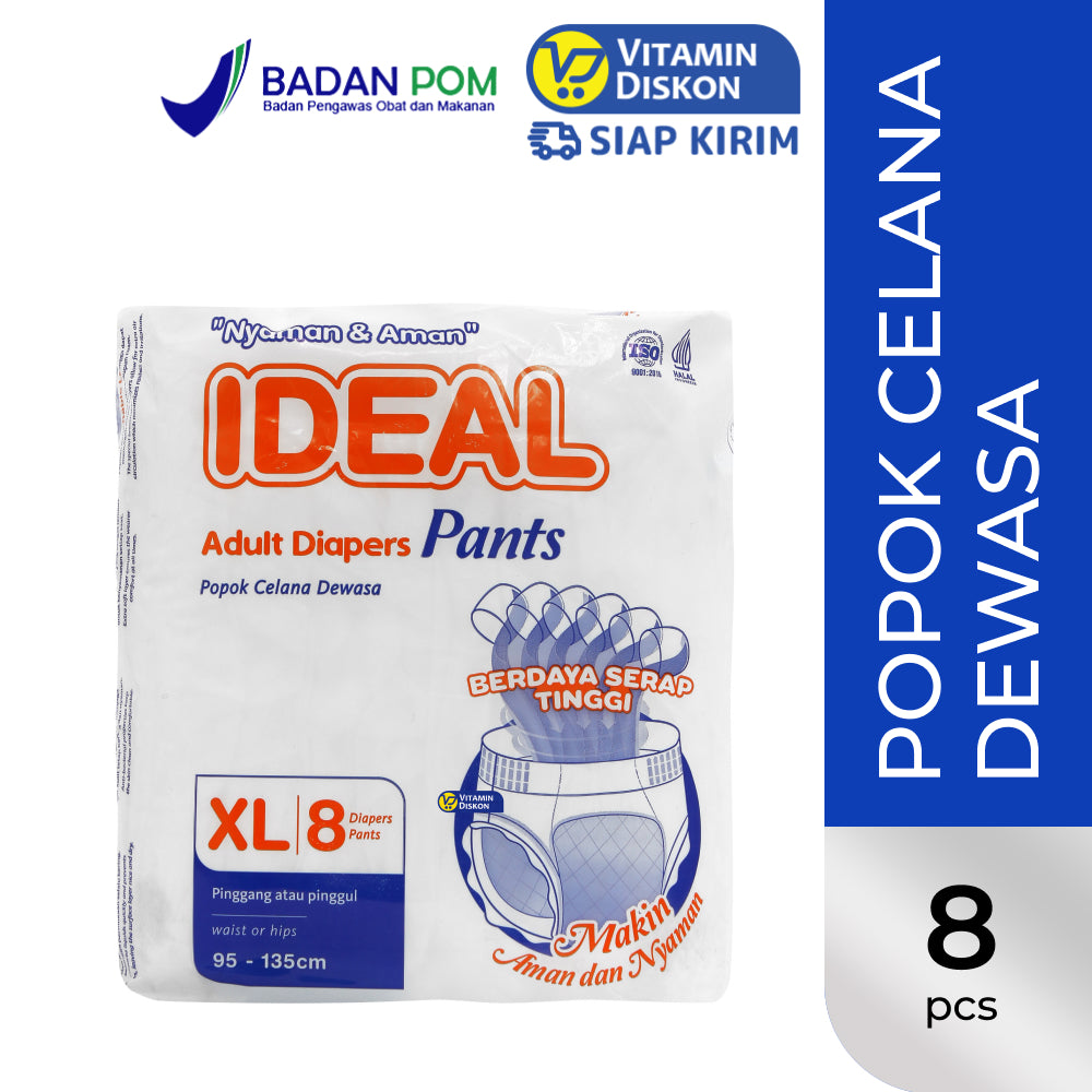 IDEAL ADULT DIAPERS PANTS XL 8