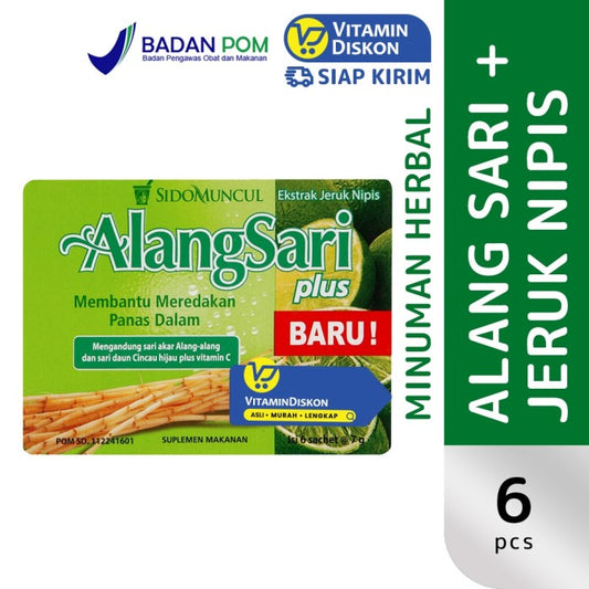 SIDOMUNCUL ALANG SARI PLUS JERUK NIPIS - 1 BOX (6 PC)