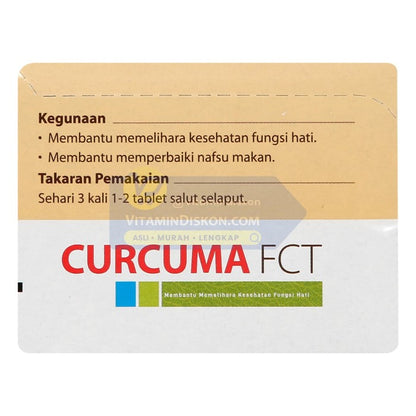 CURCUMA FCT 120 TABS MENAMBAH NAFSU MAKAN DAN MEMELIHARA KESEHATAN FUNGSI HATI