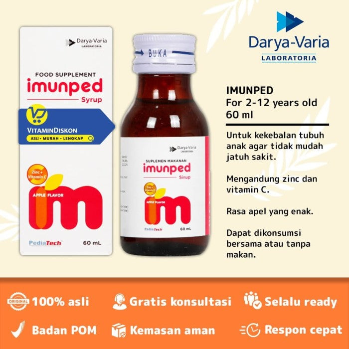 IMUNPED SYRUP FOR 2 - 12 YEARS OLD 60 ML
