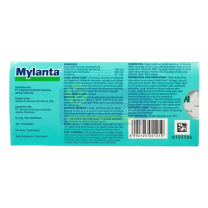 MYLANTA TABLET 1 STRIP @ 10 TABLET