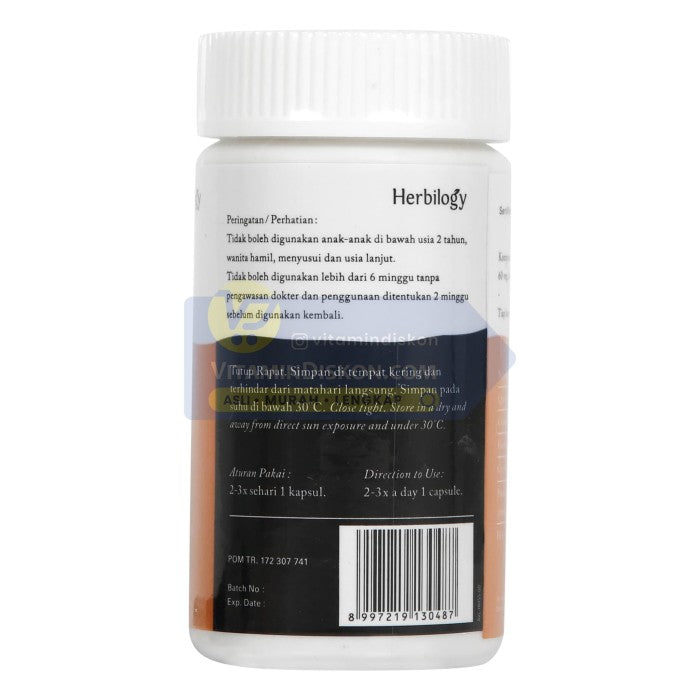 HERBILOGY HEALTHY SKIN CAPSULE 60 PCS/BTL BPOM UNTUK KESEHATAN KULIT