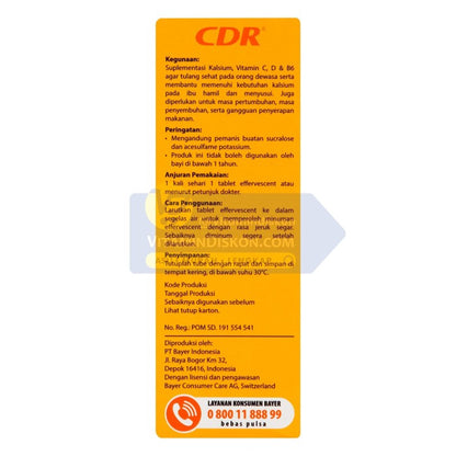 CDR EFFERVESCENT - 10 TABLET