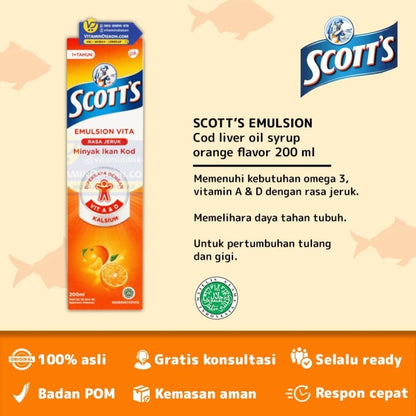 SCOTT'S EMULSION VITA ORANGE - 200 ML
