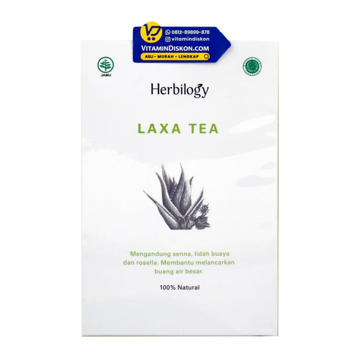 HERBILOGY LAXA TEA 20 PCS/BOX BPOM UNTUK MENURUNKAN BERAT BADAN