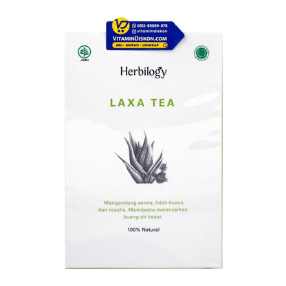 HERBILOGY LAXA TEA 20 PCS/BOX BPOM UNTUK MENURUNKAN BERAT BADAN