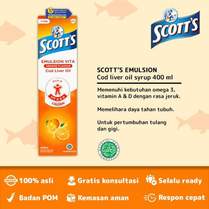 SCOTTS EMULSION VITA ORANGE 400 ML