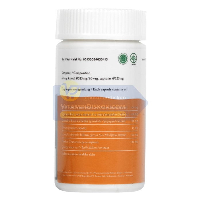 HERBILOGY HEALTHY SKIN CAPSULE 60 PCS/BTL BPOM UNTUK KESEHATAN KULIT