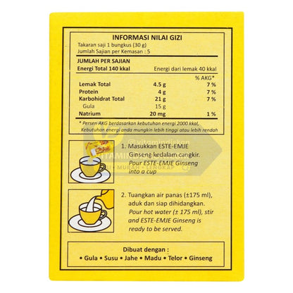 SIDOMUNCUL ESTE-EMJE PLUS GINGSENG - 1 BOX (5 PC)