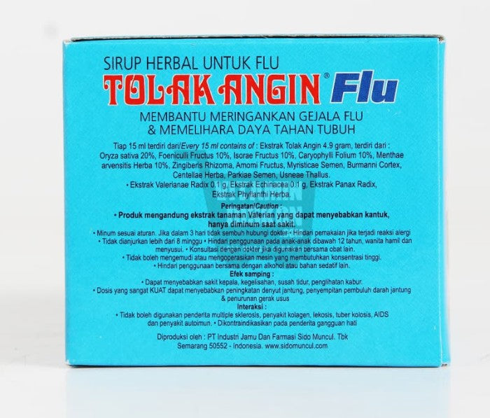 SIDOMUNCUL TOLAK ANGIN CAIR FLU - 1 BOX (12 PCS)