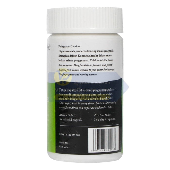 HERBILOGY KING OF BITTER CAPSULE 60 PCS/BTL BPOM UNTUK KEKEBALAN TUBUH