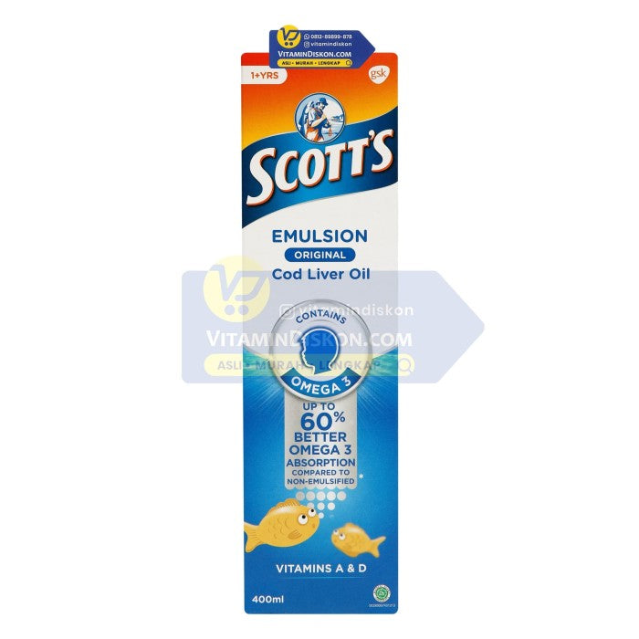 SCOTT'S EMULSION ORIGINAL REGULER - 400 ML
