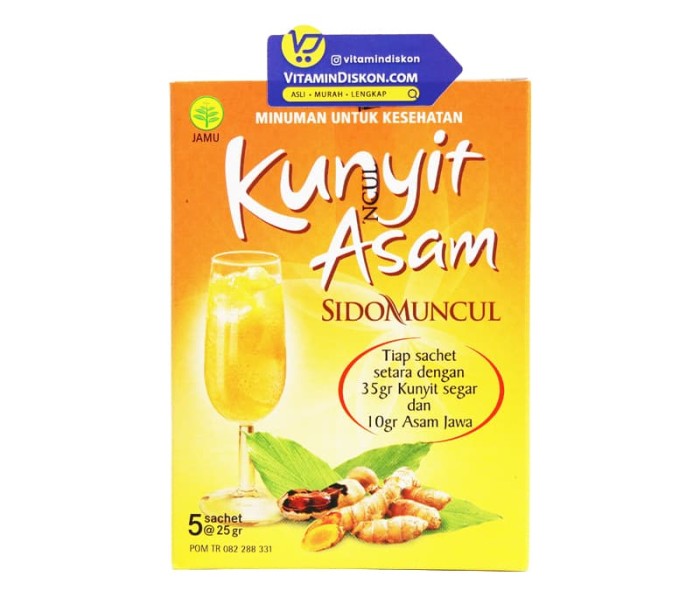 SIDOMUNCUL KUNYIT ASAM - 1 BOX (5 PCS)