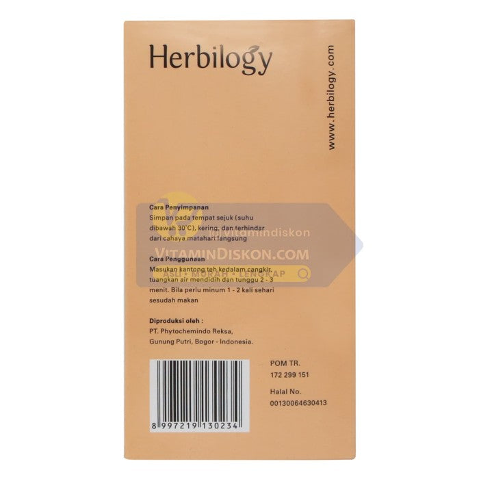 HERBILOGY LESSROL TEA 20 PCS/BOX BPOM UNTUK KESEHATAN TUBUH