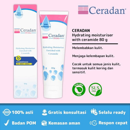 CERADAN HYDRATING MOISTURISER ENRICHED WITH CERAMIDE 80 GR