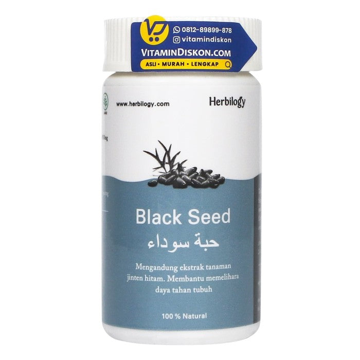 HERBILOGY BLACKSEED HABBATUSSAUDA CAPSULE 60 PCS/BTL BPOM UNTUK KEKEBALAN TUBUH