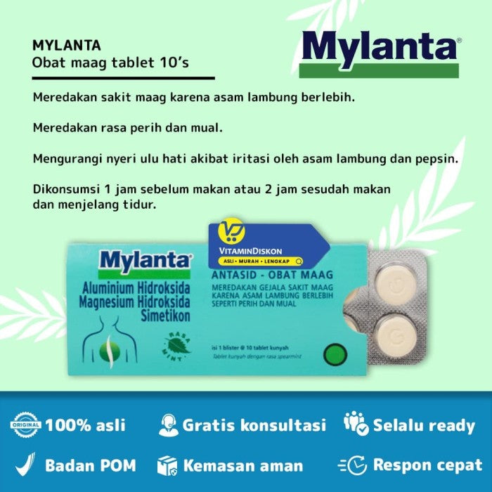 MYLANTA TABLET 1 STRIP @ 10 TABLET