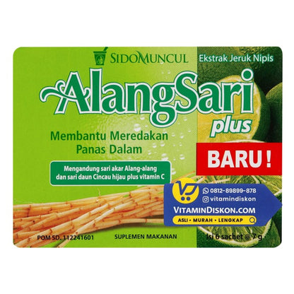 SIDOMUNCUL ALANG SARI PLUS JERUK NIPIS - 1 BOX (6 PC)
