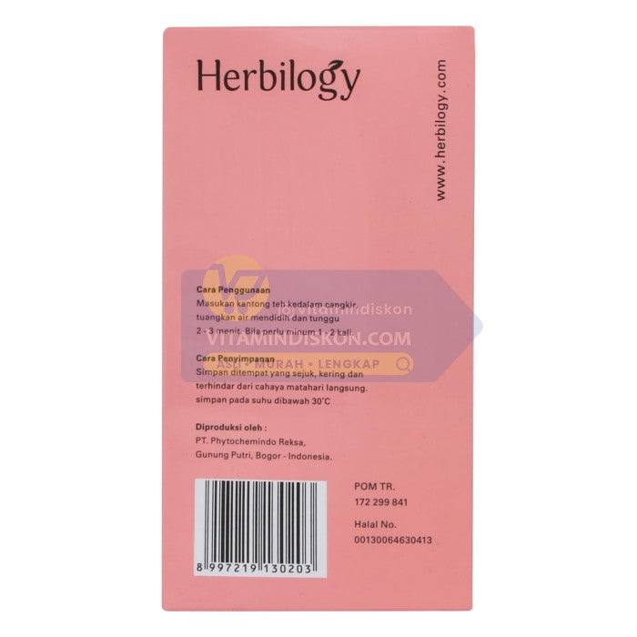 HERBILOGY BREASTFEEDING TEA 20 PCS/BOX BPOM UNTUK MELANCARKAN ASI