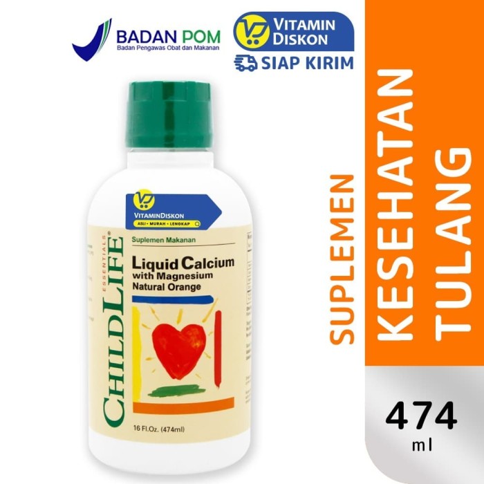 CHILD LIFE LIQUID CALCIUM MAGNESIUM BPOM-474 ML