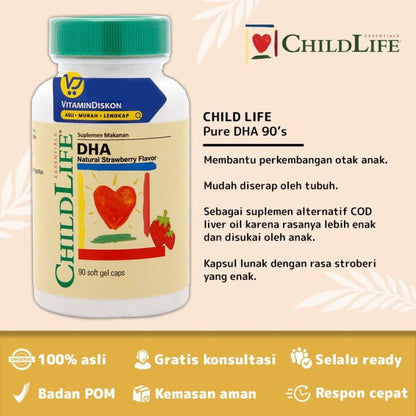 CHILD LIFE PURE DHA BPOM-90 SOFTGEL