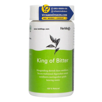 HERBILOGY KING OF BITTER CAPSULE 60 PCS/BTL BPOM UNTUK KEKEBALAN TUBUH
