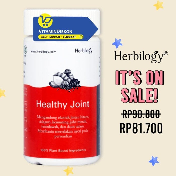 HERBILOGY HEALTHY JOINT CAPSULE 60 PCS/BTL BPOM UNTUK KESEHATAN TUBUH