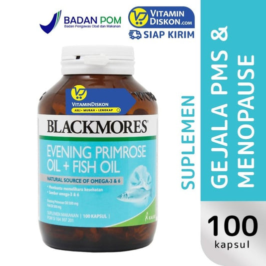 BLACKMORES EVENING PRIMROSE OIL PLUS FISH OIL BPOM KALBE - 100 CAPS