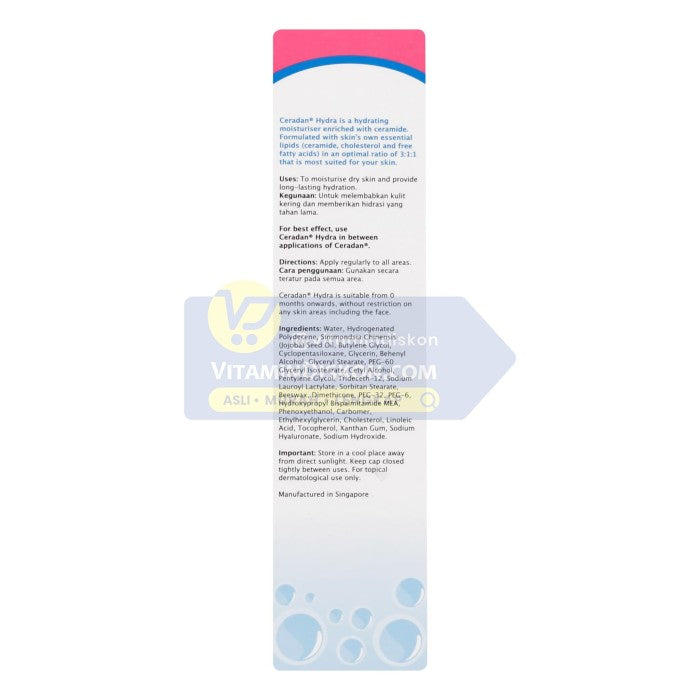 CERADAN HYDRATING MOISTURISER ENRICHED WITH CERAMIDE 80 GR