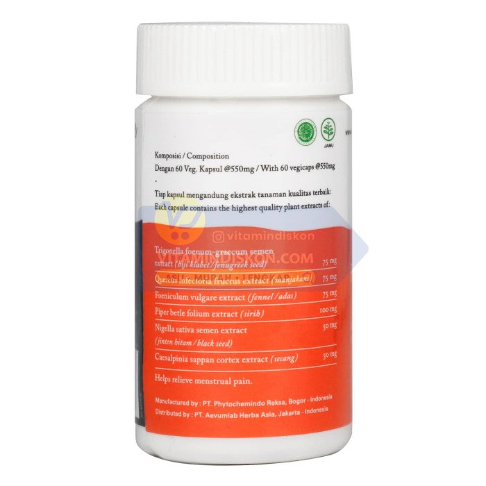 HERBILOGY FEMI COMFORT CAPSULE 60 PCS/BTL BPOM UNTUK KESEHATAN WANITA