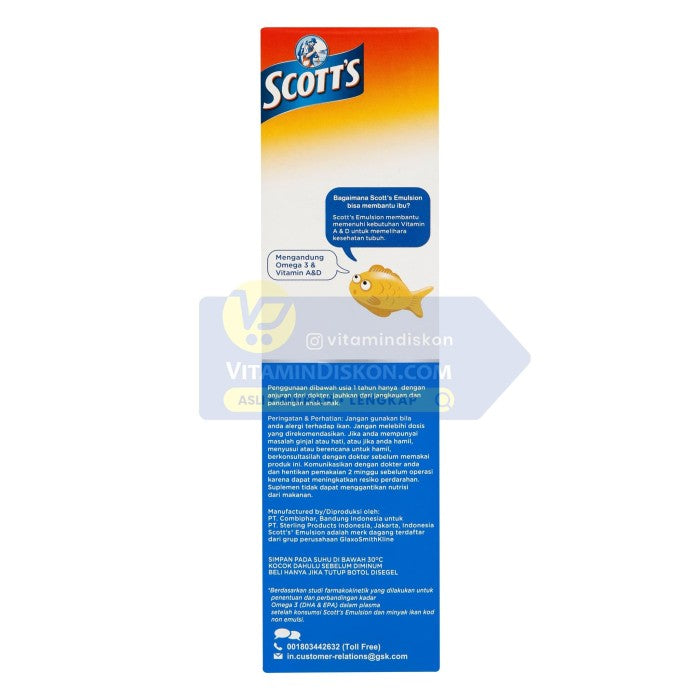 SCOTT'S EMULSION ORIGINAL REGULER - 400 ML