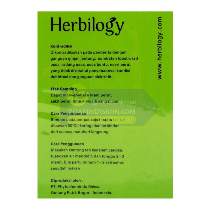 HERBILOGY LAXA TEA 20 PCS/BOX BPOM UNTUK MENURUNKAN BERAT BADAN