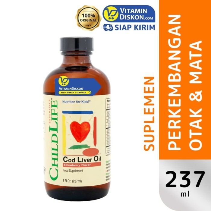 CHILD LIFE LIQUID COD LIVER OIL BPOM-237 ML