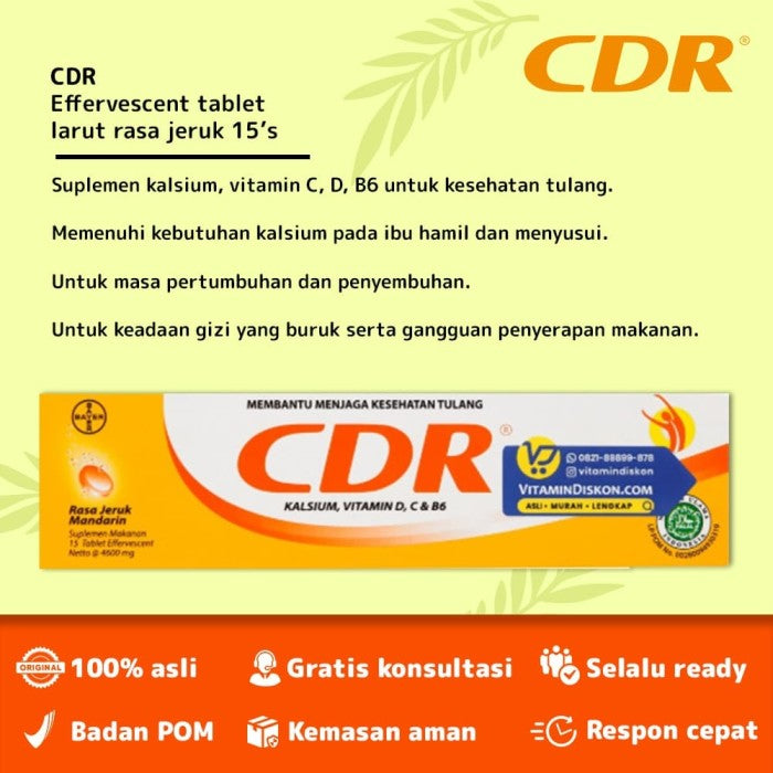CDR EFFERVESCENT - 15 TABLET