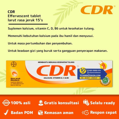 CDR EFFERVESCENT - 15 TABLET