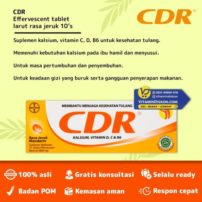 CDR EFFERVESCENT - 10 TABLET