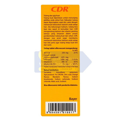 CDR EFFERVESCENT - 10 TABLET