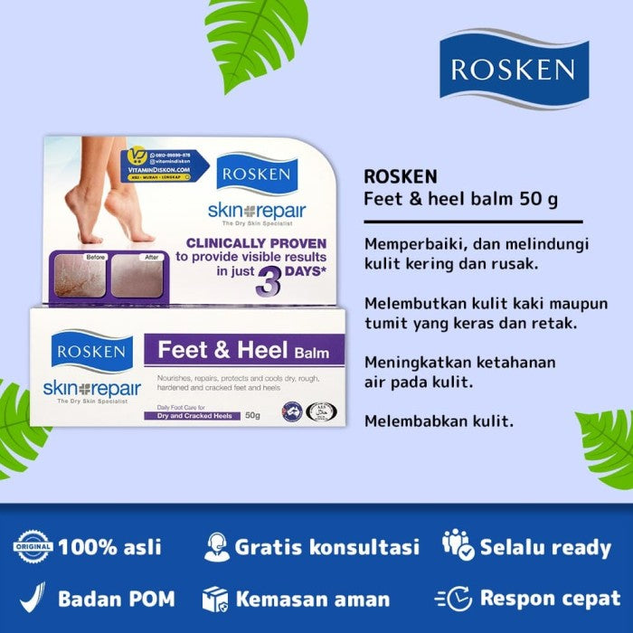 ROSKEN FEET DAN HEEL BALM 50 GR