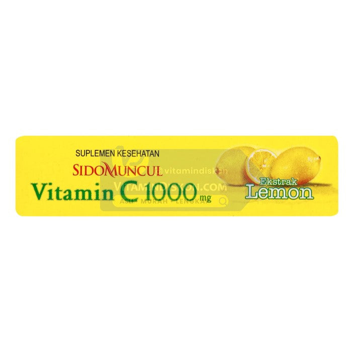 SIDOMUNCUL VITAMIN C 1000 MG EXTRACT LEMON - 1 BOX (6 PC)