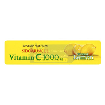 SIDOMUNCUL VITAMIN C 1000 MG EXTRACT LEMON - 1 BOX (6 PC)