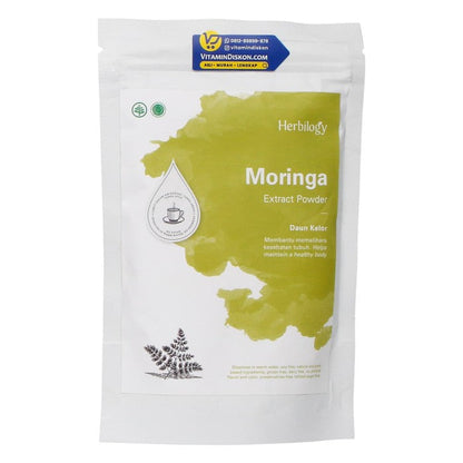 HERBILOGY MORINGA EXTRACT POWDER 100GR BPOM UNTUK KESEHATAN ANAK