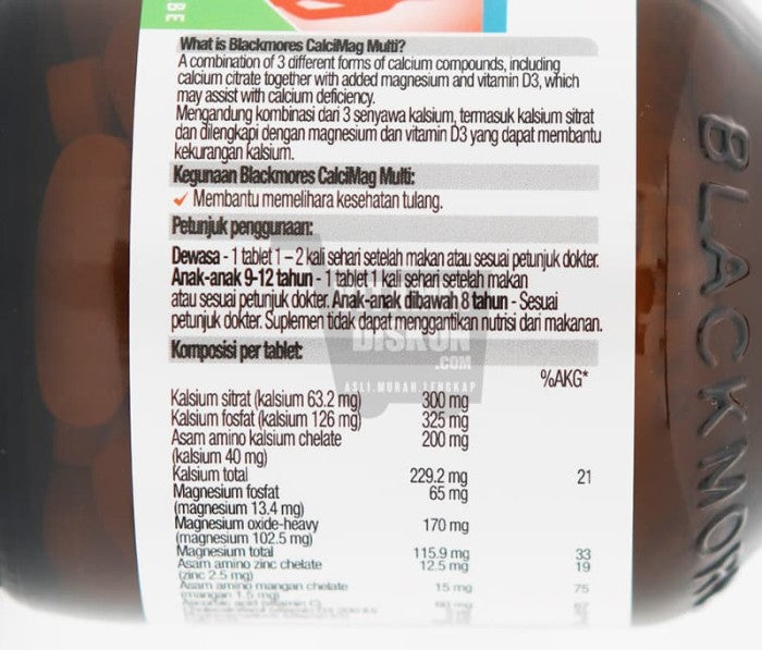 BLACKMORES CALCIMAG MULTI BPOM KALBE - 60 TAB