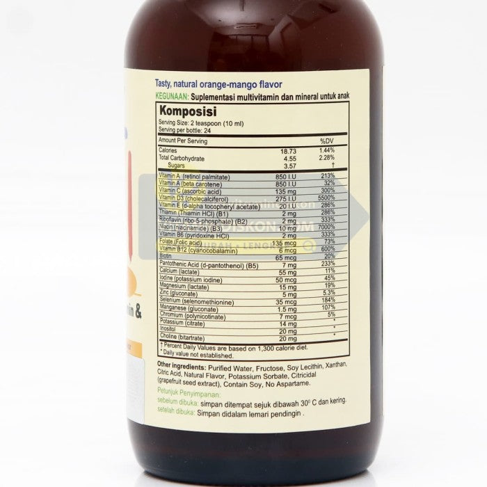 CHILD LIFE ESSENTIALS MULTIVITAMIN AND MINERAL - 237 ML