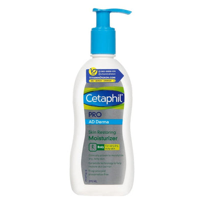 CETAPHIL PRO AD DERMA SKIN MOISTURIZER FOR VERY DRY ITCHY SKIN - 295 ML