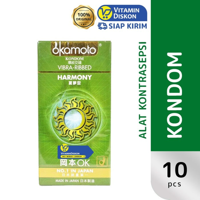 OKAMOTO KONDOM HARMONY CONTOUR AND DOT 10'S BPOM