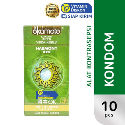 OKAMOTO KONDOM HARMONY CONTOUR AND DOT 10'S BPOM