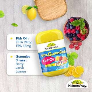 NATURE'S WAY VITA GUMMIES FISH OIL TRIO 60'S